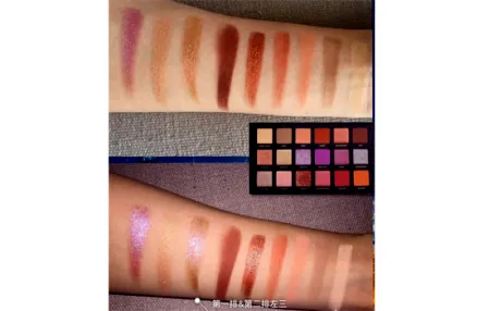 huda beauty眼影盘试色 新款沙漠黄昏眼影盘