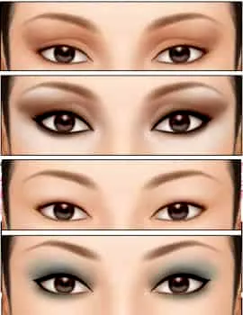 各类眼型分类图解 教你用眼影画出最美眼型