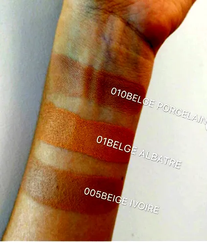 兰蔻持妆粉底棒试色图