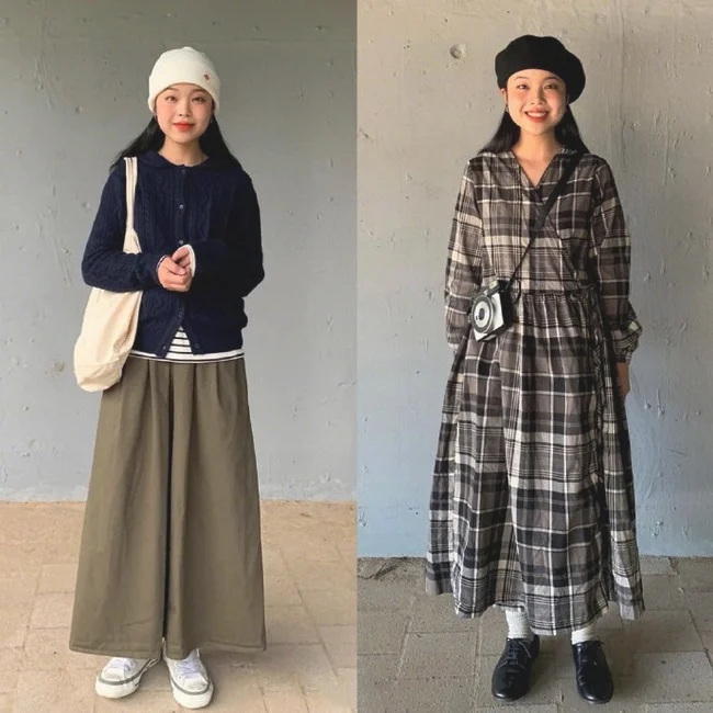 复古少女的百搭盐甜系秋日穿搭合集 ​​​​