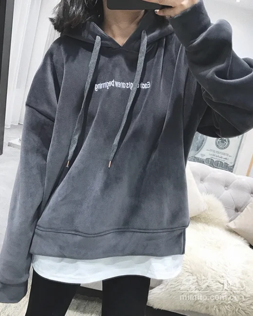运动女孩喜欢穿的，帅气卫衣BF风