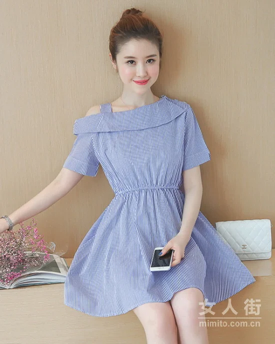 修身显型的穿扮，“露肩”装美如画！