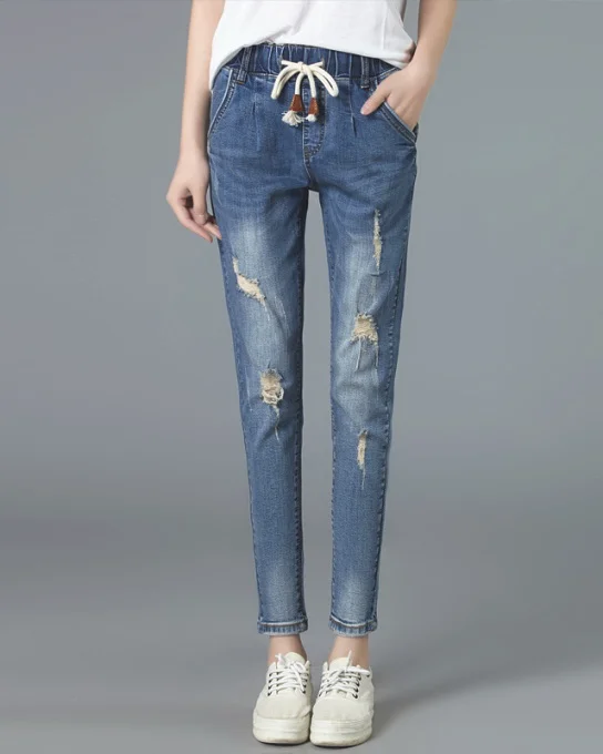 率性做自我,一条破洞牛仔裤就足够!