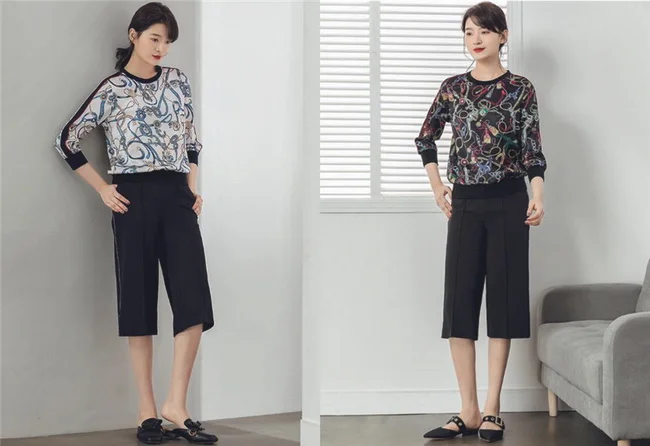 适合45岁女人穿的休闲减龄套装