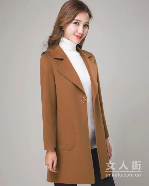 呢大衣+半身裙,秋冬凹造型这么穿!