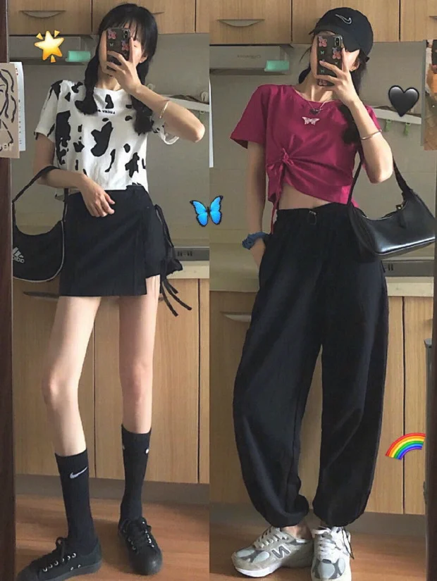 18套适合学生党 夏日酷girl穿搭示范