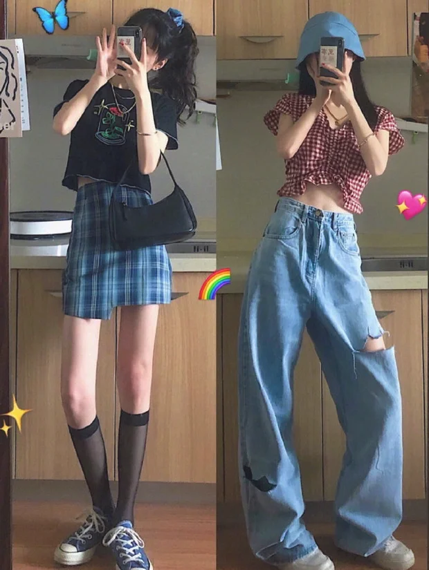 18套适合学生党 夏日酷girl穿搭示范