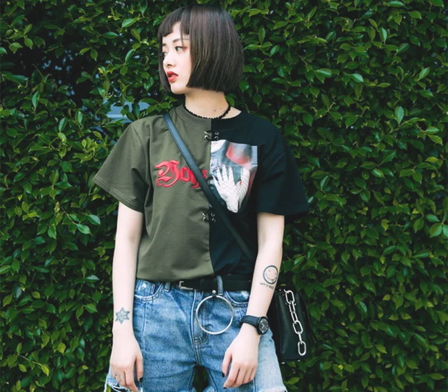 简单的欧美风T恤，百变潮流风格