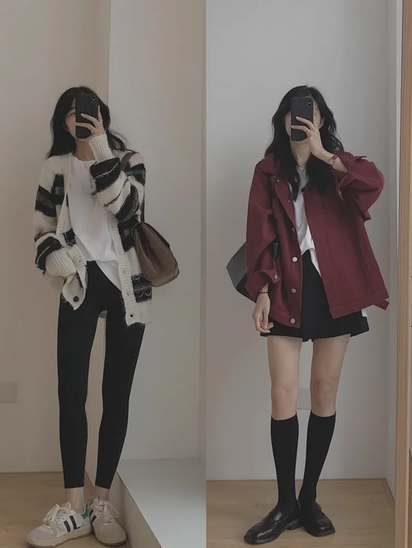 2021小个子女生秋冬宝藏外套穿搭示范