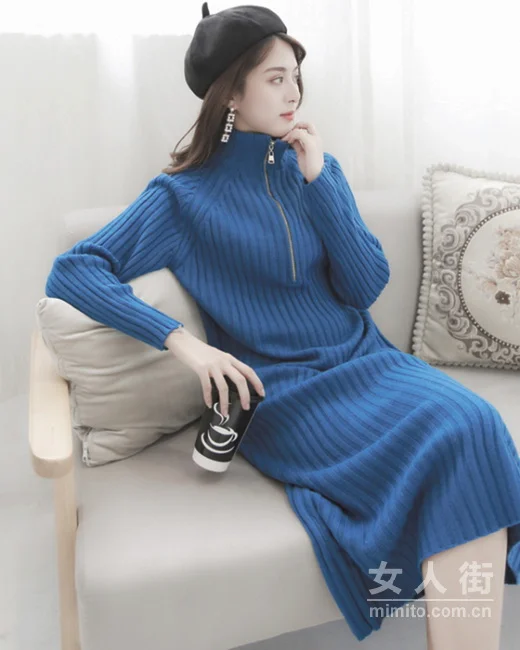 温暖的针织衣,看看时髦人士的搭配