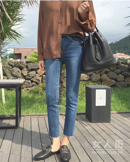 秋冬美妞的牛仔裤，要的就是腔调