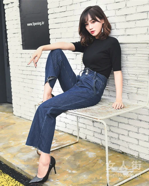 秋冬美妞的牛仔裤，要的就是腔调