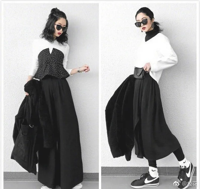 黑色控女生的12款黑色服饰搭配