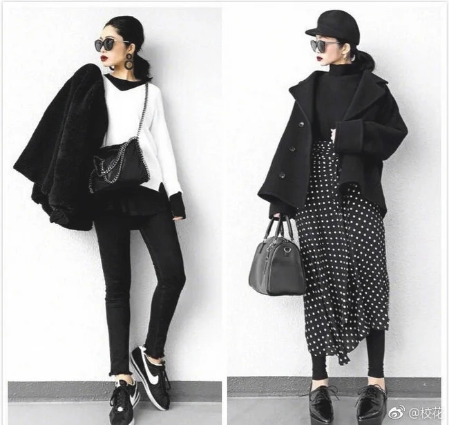 黑色控女生的12款黑色服饰搭配