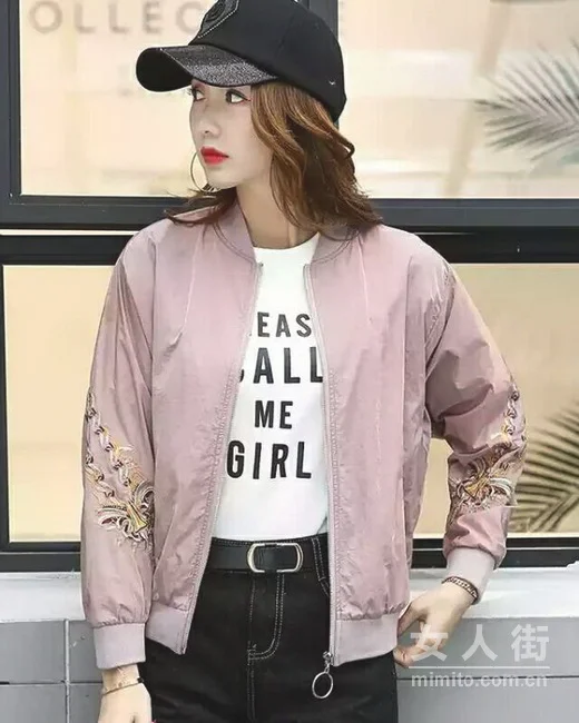 刺绣这么火，刺绣棒球服初秋这样穿