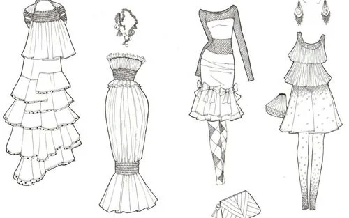 什么是服装设计形式美法则_如何画好服装设计手稿图
