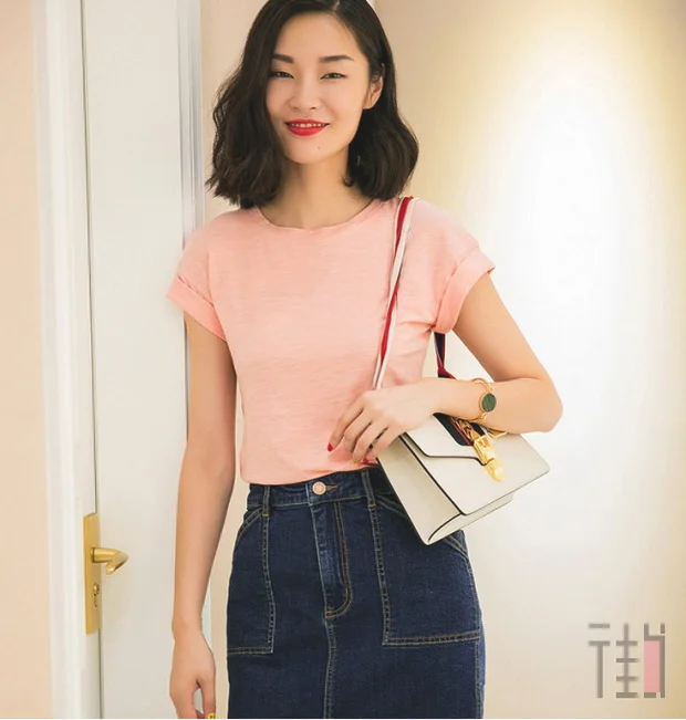 经典的纯色T恤，2019带你穿出新花样