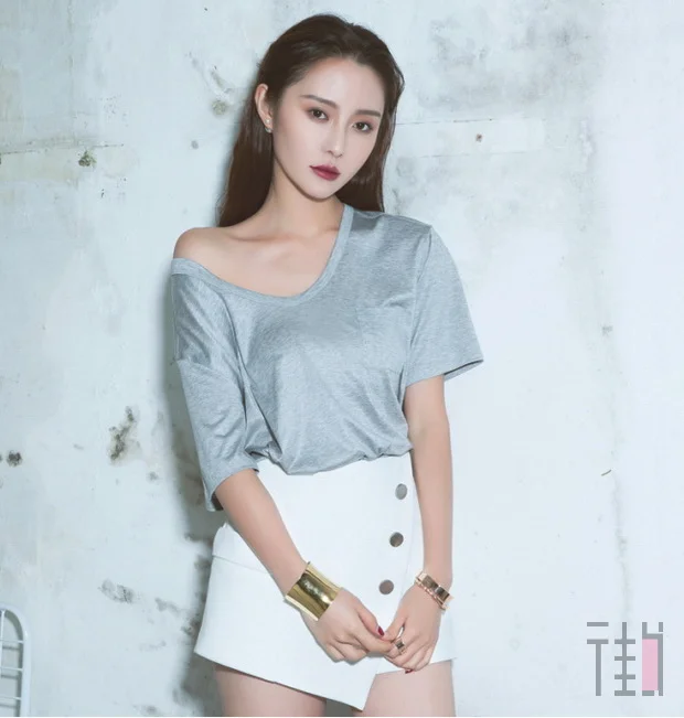 经典的纯色T恤，2019带你穿出新花样