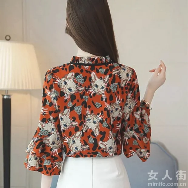 清凉飘逸的雪纺衫,烈日下的常青藤