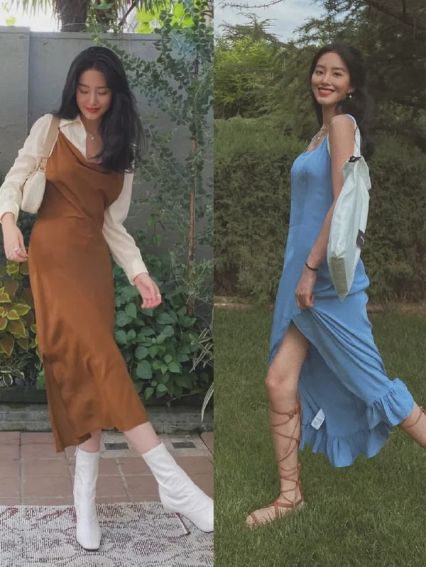 杨采钰穿搭图集，亚洲女孩的法式风情