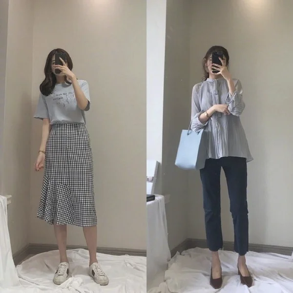 95后女生早秋气质休闲通勤风穿搭