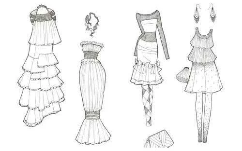服装设计基础画_如何画服装设计草图