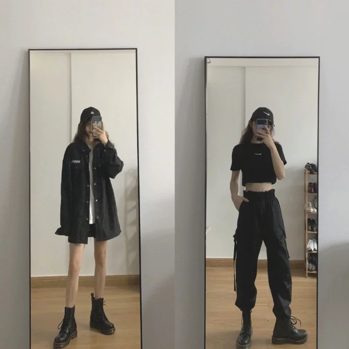 18套适合酷女孩的早秋穿搭