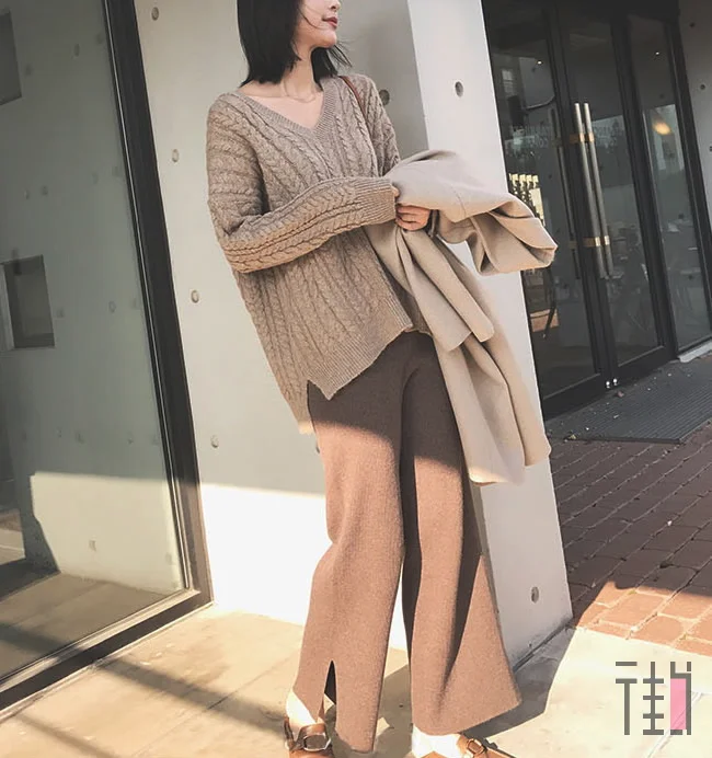 超火的焦糖色搭配LOOK，衬肤色又显气质