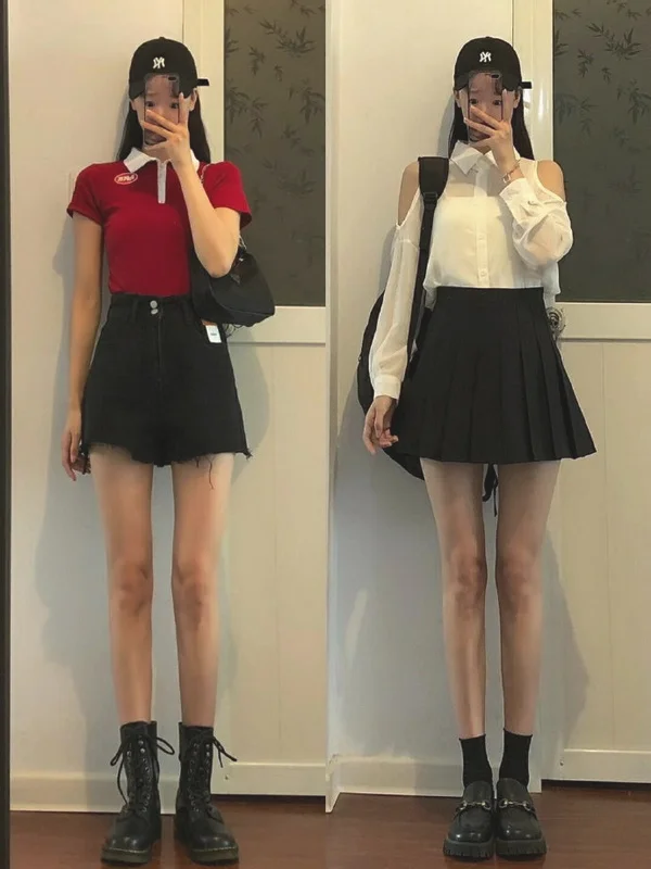 从视觉拉伸腿型的夏日穿搭参考