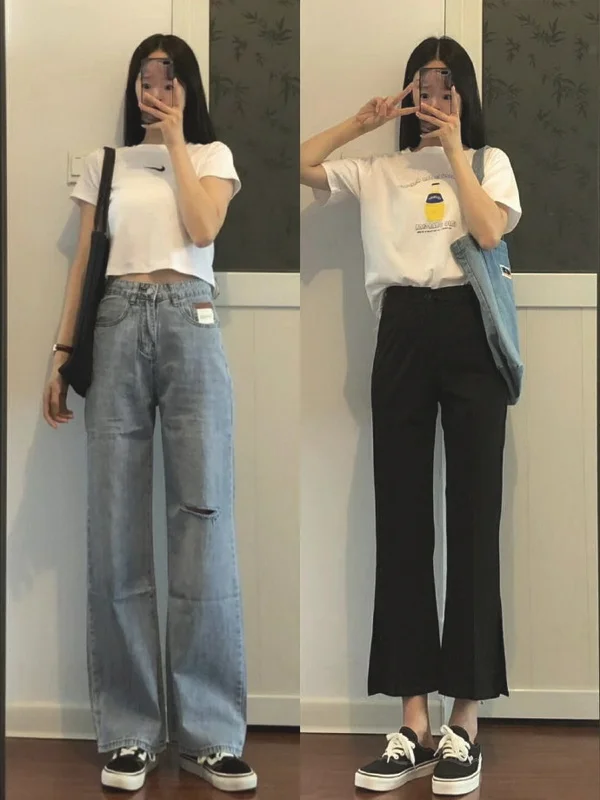 从视觉拉伸腿型的夏日穿搭参考