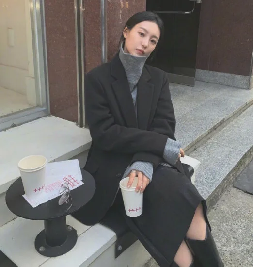 酷酷清冷气质系秋冬日常搭配示范
