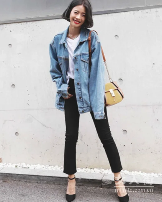 扮美还是耍帅,牛仔外套搭配示范
