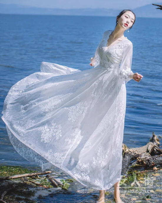 仙女范儿时尚连衣裙，气质就是不一样