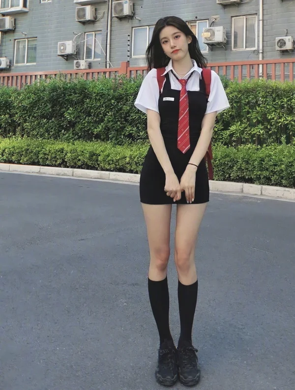 适合微胖女孩的纯御风穿搭Look