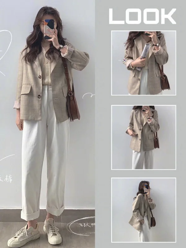 160小个子女人，秋冬温柔系穿搭示范