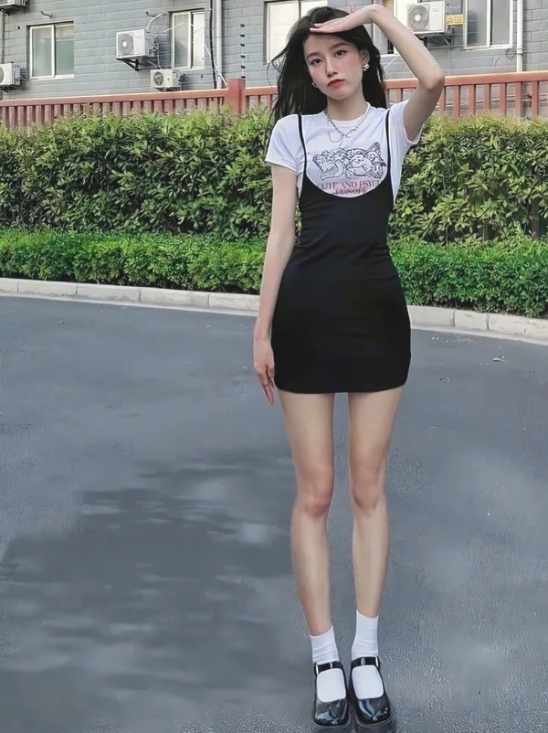 适合微胖女孩的纯御风穿搭Look