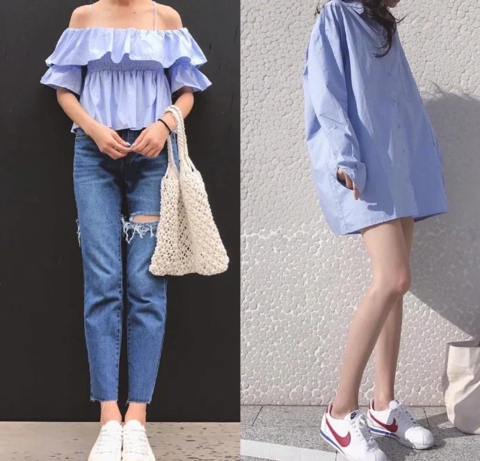 夏日显腿长一定要尝试“提高腰线搭配”