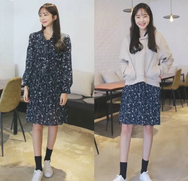 春季碎花控女生最爱的穿搭示范 ​
