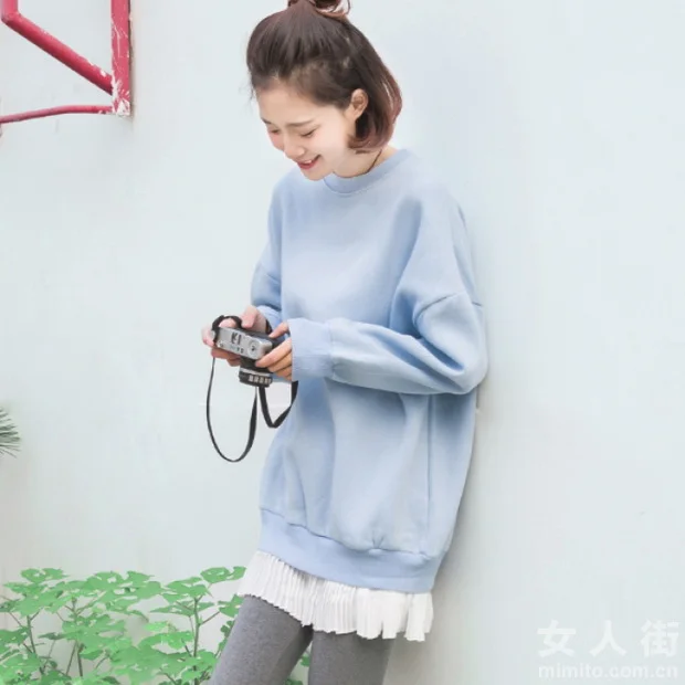女生的潮范卫衣，冬日穿搭还得靠它