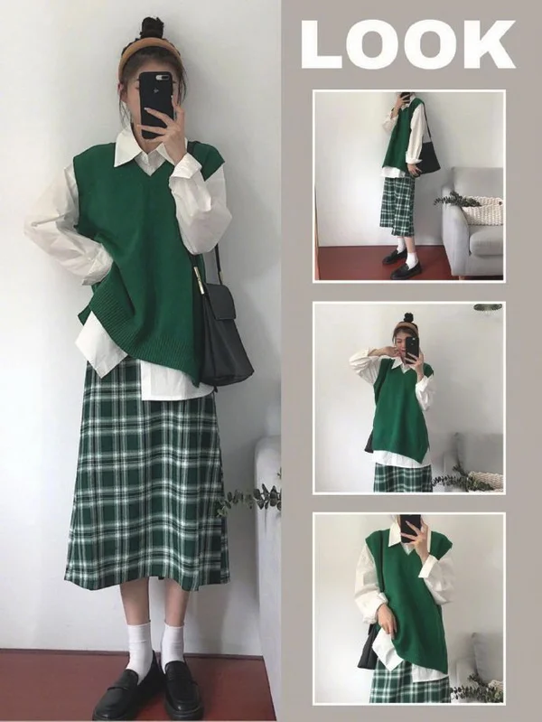 160小个子女人，秋冬温柔系穿搭示范