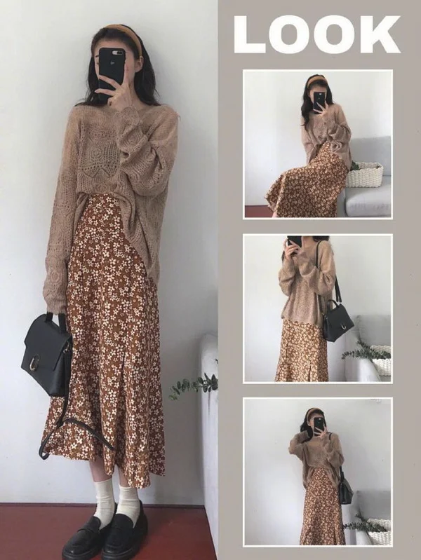 160小个子女人，秋冬温柔系穿搭示范