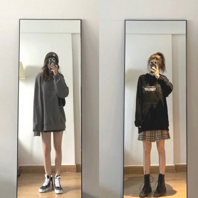 适合18岁酷女孩的早秋穿搭分享