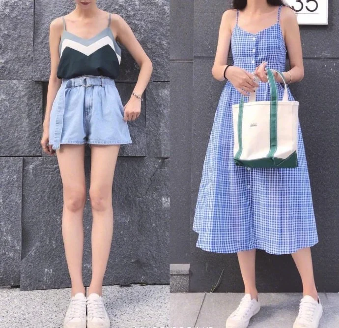 夏日显腿长一定要尝试“提高腰线搭配”