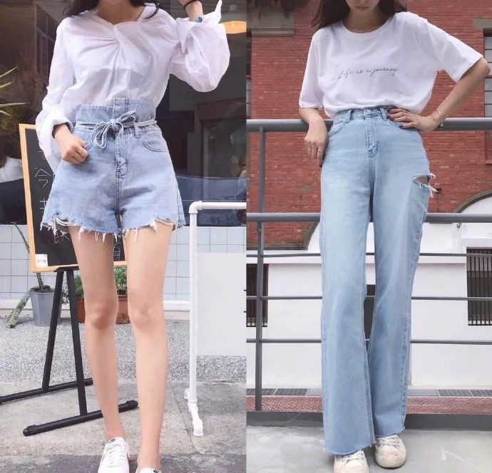 夏日显腿长一定要尝试“提高腰线搭配”