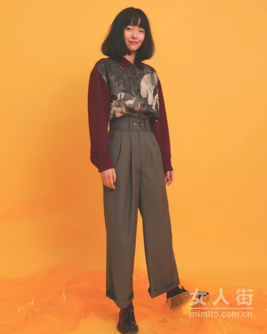 别致衬衣显心机,精致妞从头到尾穿搭