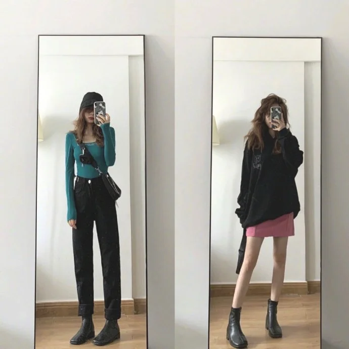 适合18岁酷女孩的早秋穿搭分享
