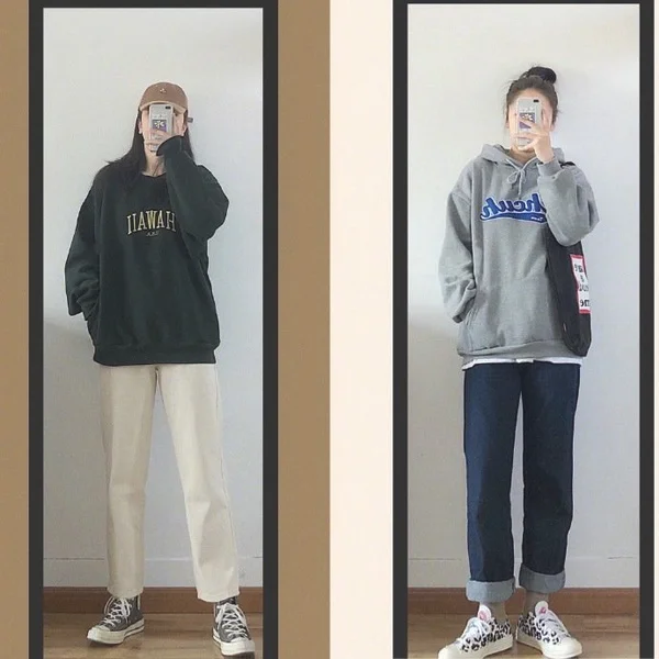 18套酷女孩的早春日常休闲穿搭