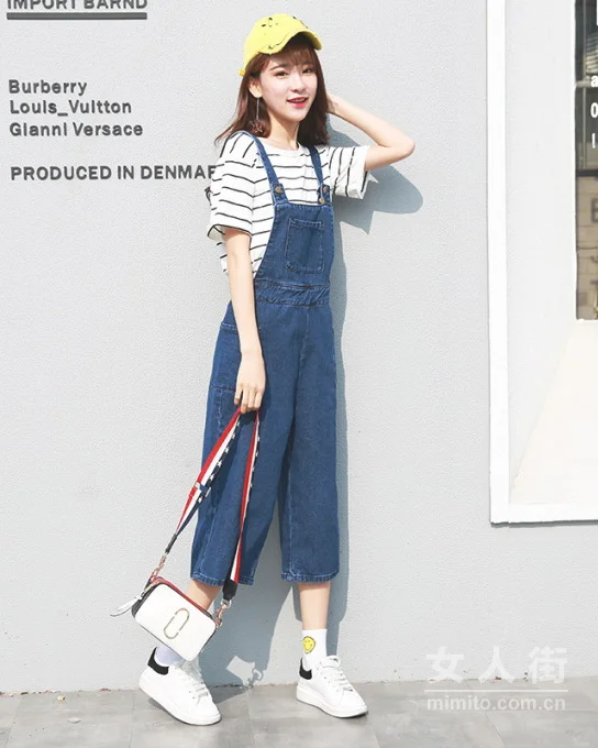 减龄背带裤，衬出的气质都是青春