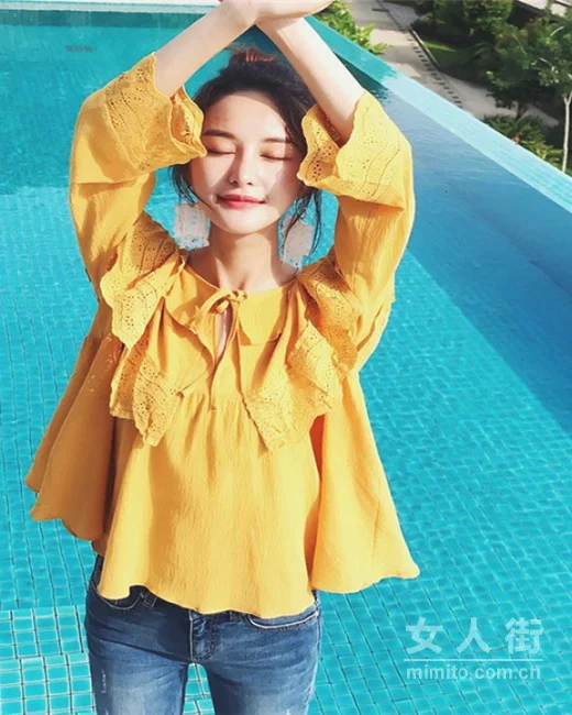 冬日蕾丝穿搭示范，娇媚有气质