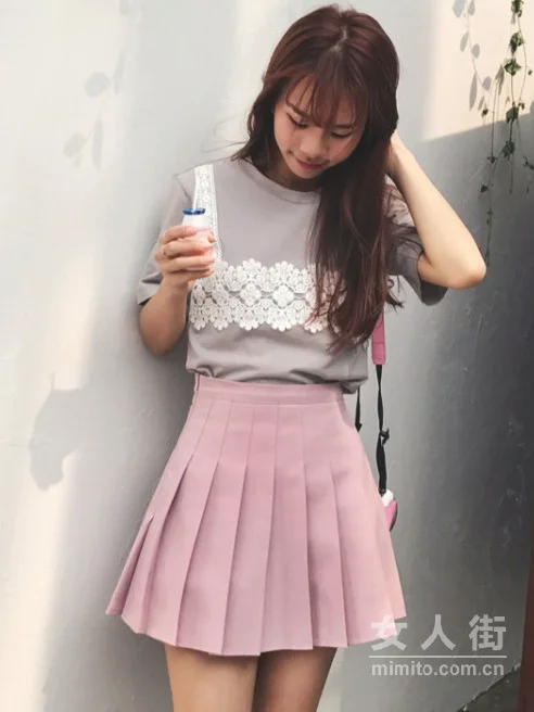 白T+半身裙,直男眼里的女神穿搭